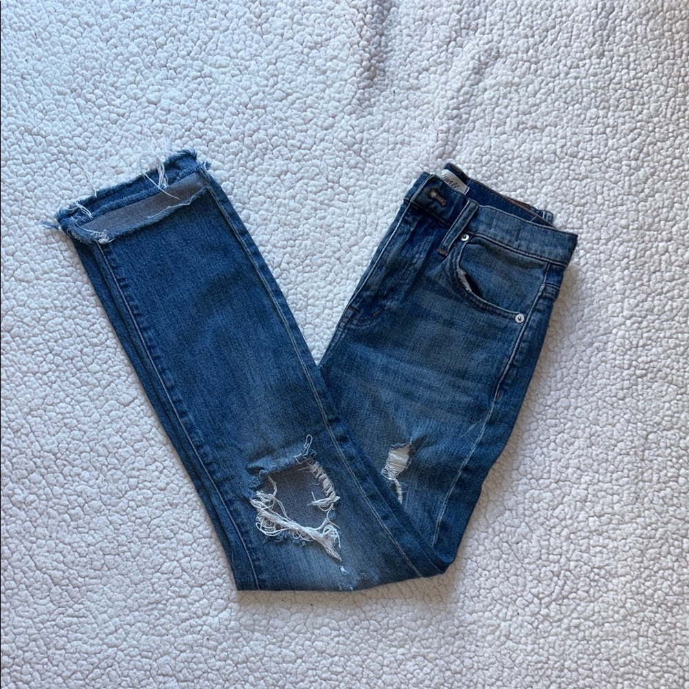 Madewell Straight Leg Jeans in Classic Blue - Picture 13 of 13